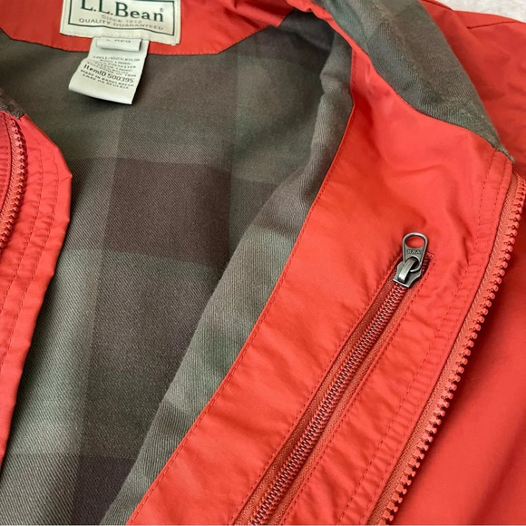 LL Bean Men's Warm-Up Jacket, Flannel Lined workwear water and wind resistant - Picture 14 of 15
